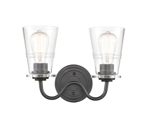 Innovations - 421-2W-BK-G4212 - Two Light Bath Vanity - Matte Black