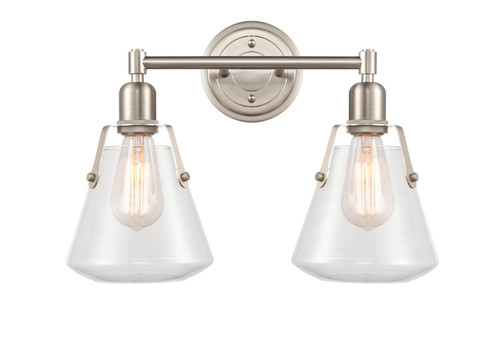Innovations - 422-2W-SN-7CL - Two Light Bath Vanity - Satin Nickel