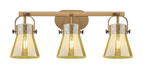 Innovations - 423-3W-BB-G411-6ME - Three Light Bath Vanity - Downtown Urban - Brushed Brass