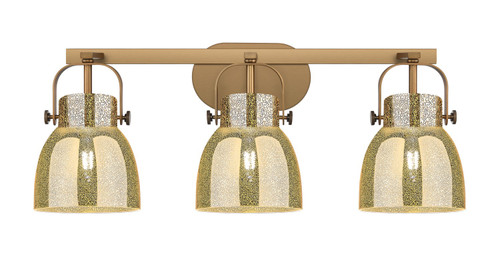 Innovations - 423-3W-BB-G412-6ME - Three Light Bath Vanity - Downtown Urban - Brushed Brass