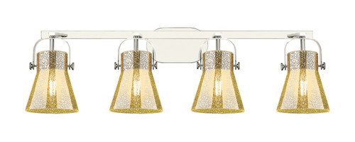 Innovations - 423-4W-PN-G411-6ME - Four Light Bath Vanity - Downtown Urban - Polished Nickel