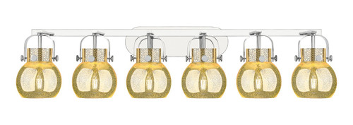 Innovations - 423-6W-PN-G410-6ME - Six Light Bath Vanity - Downtown Urban - Polished Nickel