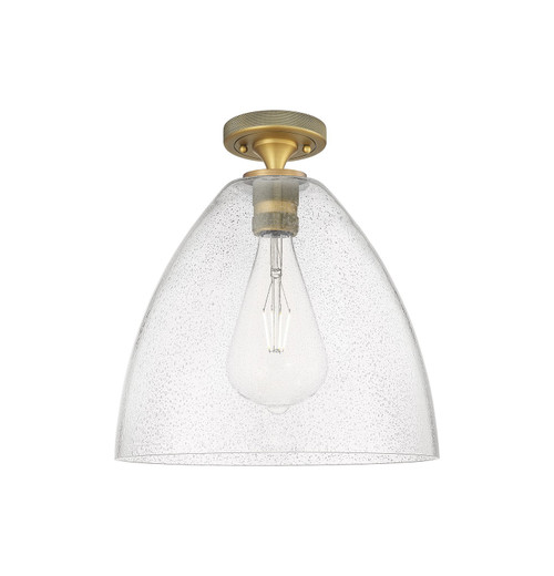 Innovations - 434-1F-BB-GBD-124 - One Light Flush Mount - Downtown Urban - Brushed Brass