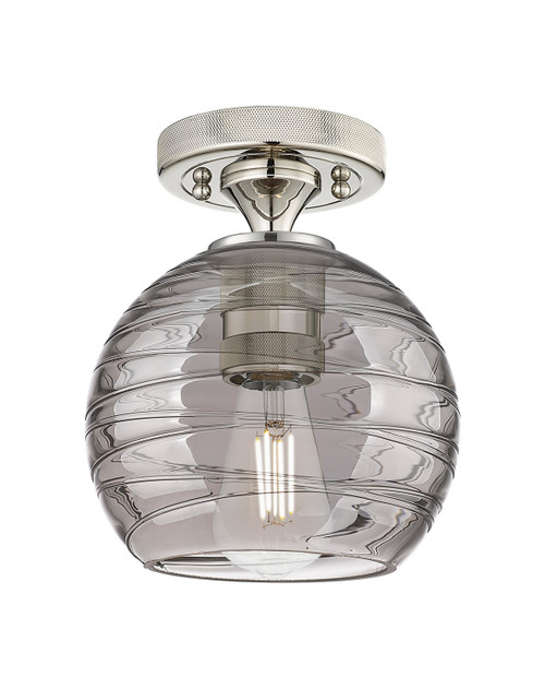 Innovations - 434-1F-PN-G1213-6SM - One Light Flush Mount - Downtown Urban - Polished Nickel
