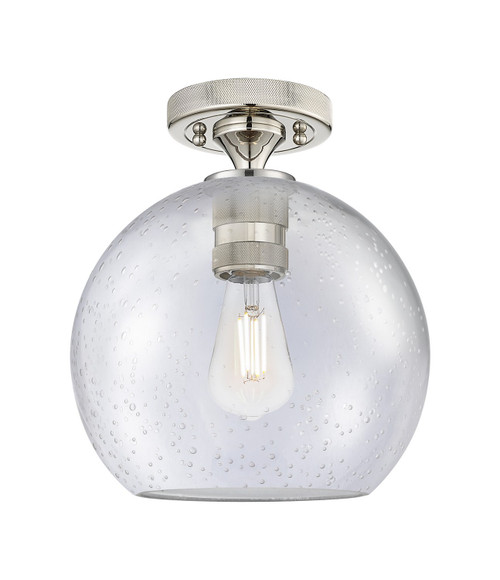 Innovations - 434-1F-PN-G124-8 - One Light Flush Mount - Downtown Urban - Polished Nickel