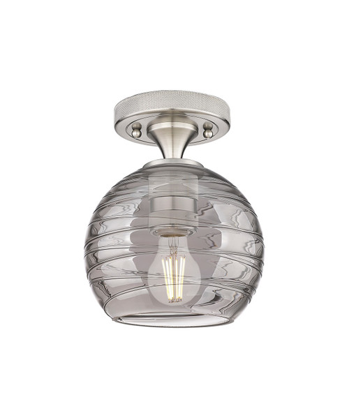 Innovations - 434-1F-SN-G1213-6SM - One Light Flush Mount - Downtown Urban - Satin Nickel