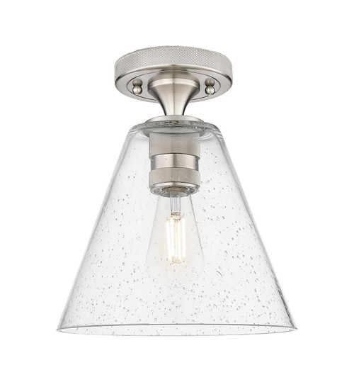 Innovations - 434-1F-SN-GBC-84 - One Light Flush Mount - Downtown Urban - Satin Nickel