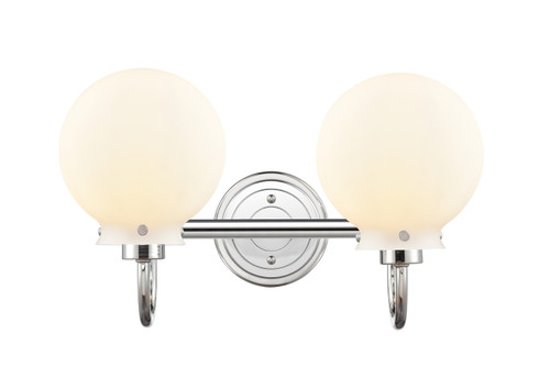 Innovations - 437-2W-PC-W-LED - Two Light Bath Vanity - Polished Chrome