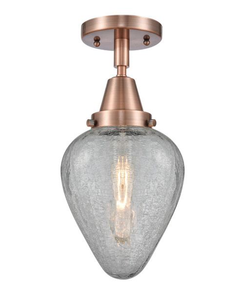 Innovations - 447-1C-AC-G165 - One Light Flush Mount - Caden - Antique Copper