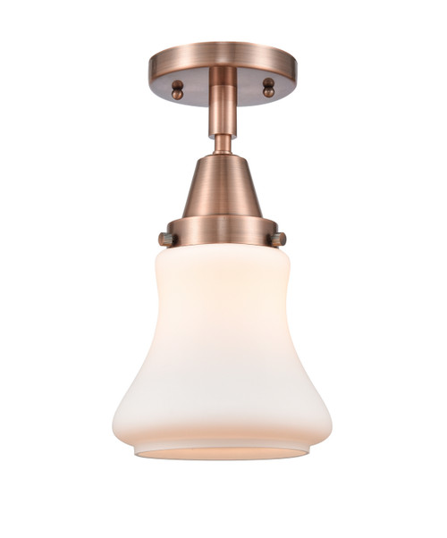 Innovations - 447-1C-AC-G191 - One Light Flush Mount - Caden - Antique Copper