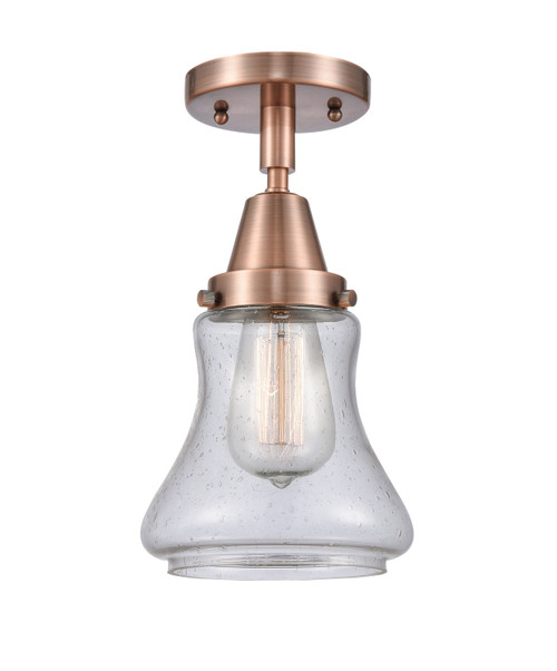 Innovations - 447-1C-AC-G194-LED - LED Flush Mount - Caden - Antique Copper