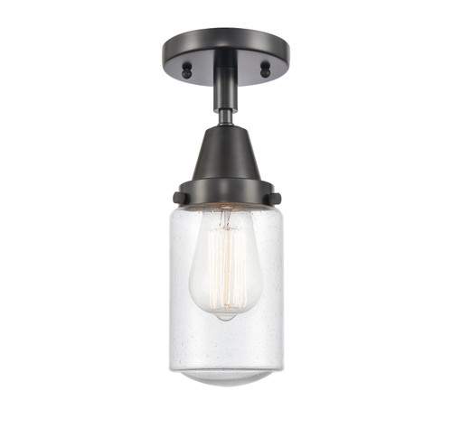 Innovations - 447-1C-BK-G314 - One Light Flush Mount - Caden - Matte Black