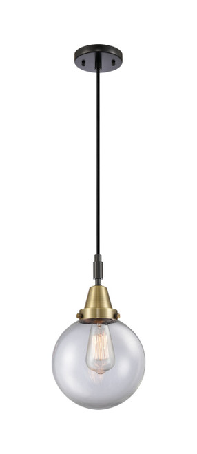 Innovations - 447-1P-BAB-G202-8 - One Light Mini Pendant - Caden - Black Antique Brass