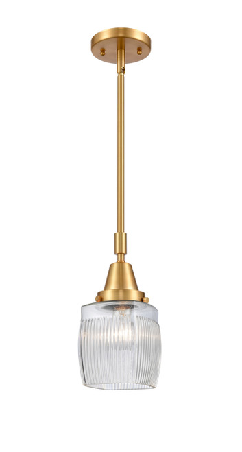 Innovations - 447-1S-SG-G302-LED - LED Mini Pendant - Caden - Satin Gold