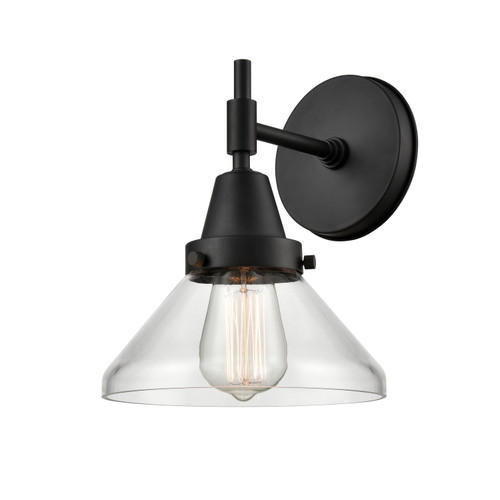 Innovations - 447-1W-BK-CL-LED - LED Wall Sconce - Caden - Matte Black