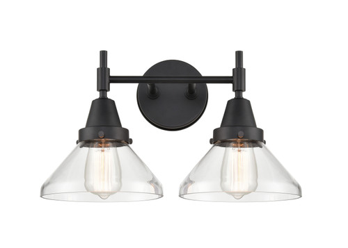 Innovations - 447-2W-BK-CL-LED - LED Bath Vanity - Caden - Matte Black