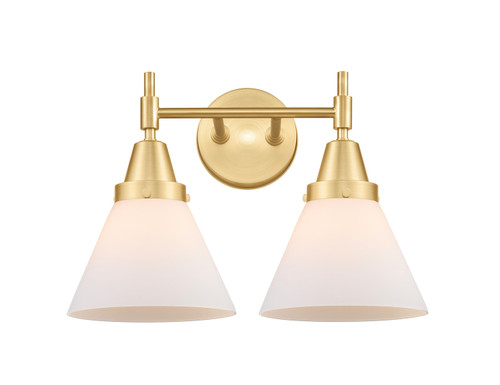 manufacturer_finish:Satin Gold|manufacturer_glass:Cased Matte White Large Cone|light_output:220.00lm|color_temperature:2200K|cri:99