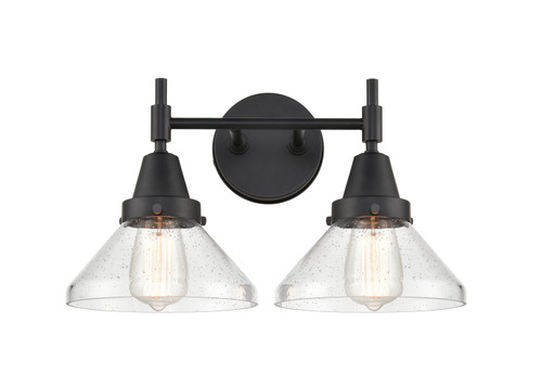 Innovations - 447-2W-BK-G4474 - Two Light Bath Vanity - Caden - Matte Black