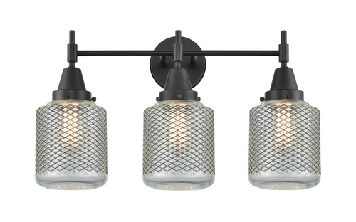 Innovations - 447-3W-BK-G262 - Three Light Bath Vanity - Caden - Matte Black
