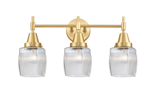 Innovations - 447-3W-SG-G302 - Three Light Bath Vanity - Caden - Satin Gold
