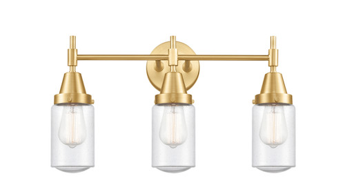 Innovations - 447-3W-SG-G314 - Three Light Bath Vanity - Caden - Satin Gold
