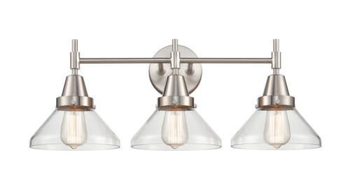 Innovations - 447-3W-SN-CL-LED - LED Bath Vanity - Caden - Satin Nickel