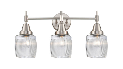 Innovations - 447-3W-SN-G302 - Three Light Bath Vanity - Caden - Satin Nickel