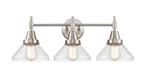 Innovations - 447-3W-SN-G4474 - Three Light Bath Vanity - Caden - Satin Nickel