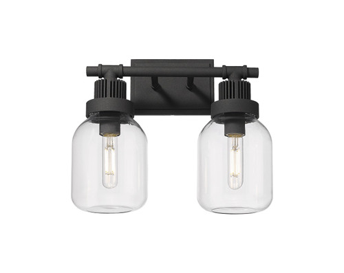 Innovations - 472-2W-TBK-G472-6CL - LED Bath Vanity - Downtown Urban - Textured Black