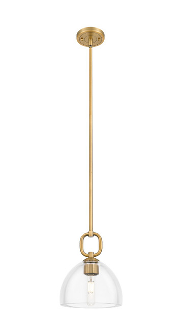 Innovations - 485-1S-BB-G486-8CL - One Light Mini Pendant - Downtown Urban - Brushed Brass