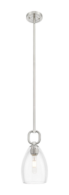 Innovations - 485-1S-SN-G485-6CL - One Light Mini Pendant - Downtown Urban - Satin Nickel
