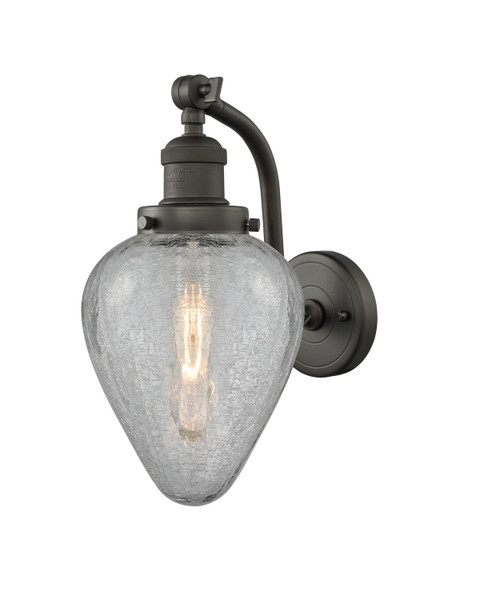 manufacturer_finish:Oil Rubbed Bronze|manufacturer_glass:Clear Crackle Geneseo|light_source:LED|light_output:220.00lm|color_temperature:2200K|cri:99