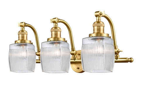 Innovations - 515-3W-SG-G302 - Three Light Bath Vanity - Franklin Restoration - Satin Gold