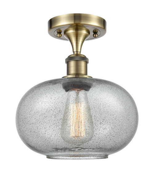 Innovations - 516-1C-AB-G247-LED - LED Semi-Flush Mount - Ballston - Antique Brass