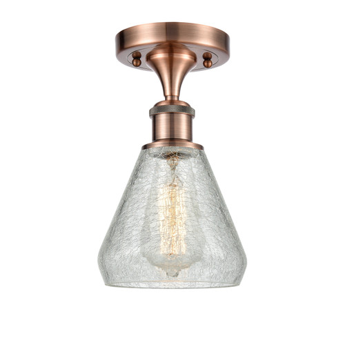 Innovations - 516-1C-AC-G275 - One Light Semi-Flush Mount - Ballston - Antique Copper