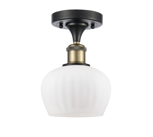 Innovations - 516-1C-BAB-G91 - One Light Semi-Flush Mount - Ballston - Black Antique Brass