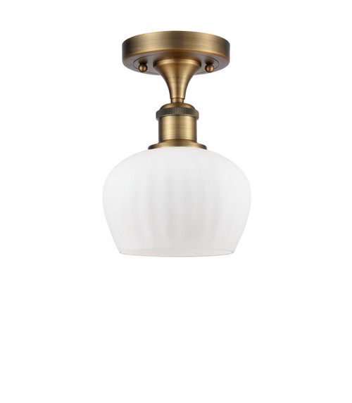 Innovations - 516-1C-BB-G91 - One Light Semi-Flush Mount - Ballston - Brushed Brass