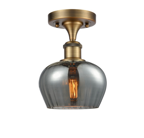Innovations - 516-1C-BB-G93 - One Light Semi-Flush Mount - Ballston - Brushed Brass