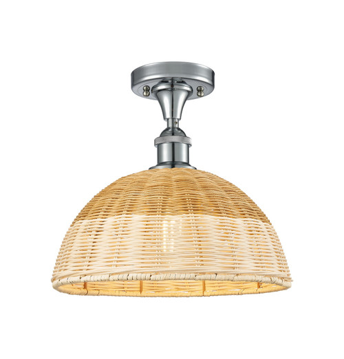 Innovations - 516-1C-PC-NBD2-12-NAT - One Light Semi-Flush Mount - Ballston - Polished Chrome