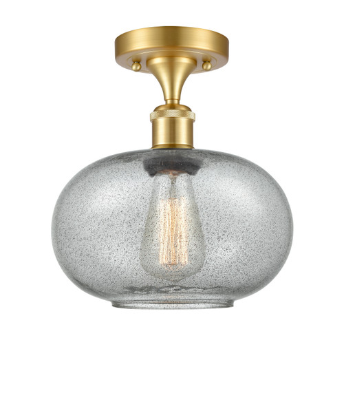 Innovations - 516-1C-SG-G247-LED - LED Semi-Flush Mount - Ballston - Satin Gold