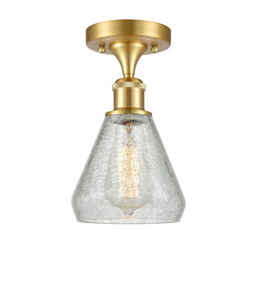 Innovations - 516-1C-SG-G275-LED - LED Semi-Flush Mount - Ballston - Satin Gold