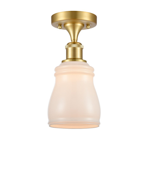 Innovations - 516-1C-SG-G391-LED - LED Semi-Flush Mount - Ballston - Satin Gold
