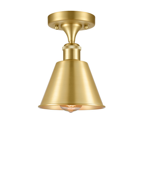 Innovations - 516-1C-SG-M8-LED - LED Semi-Flush Mount - Ballston - Satin Gold