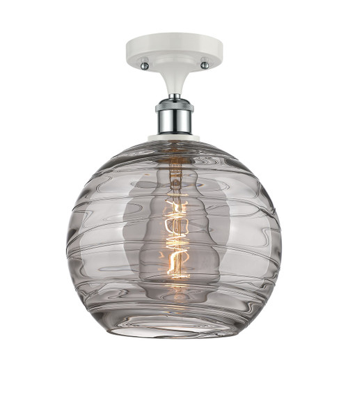 Innovations - 516-1C-WPC-G1213-10SM - One Light Semi-Flush Mount - Ballston - White Polished Chrome