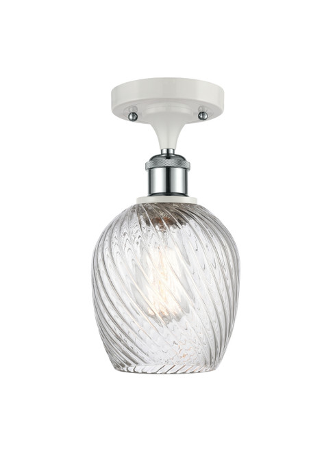 Innovations - 516-1C-WPC-G292-LED - LED Semi-Flush Mount - Ballston - White Polished Chrome