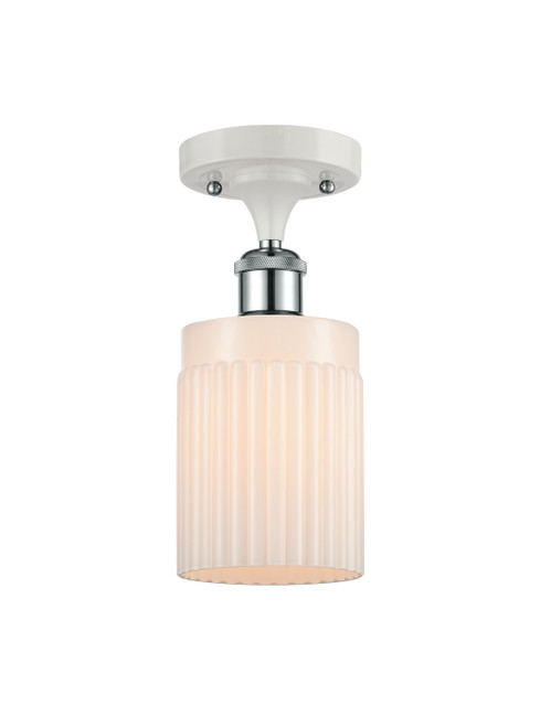 Innovations - 516-1C-WPC-G341-LED - LED Semi-Flush Mount - Ballston - White Polished Chrome