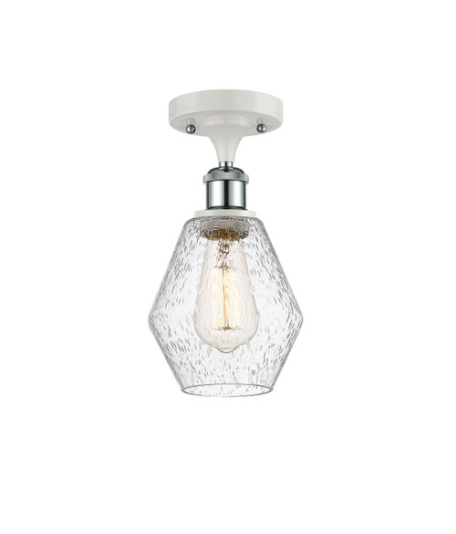 Innovations - 516-1C-WPC-G654-6-LED - LED Semi-Flush Mount - Ballston - White Polished Chrome