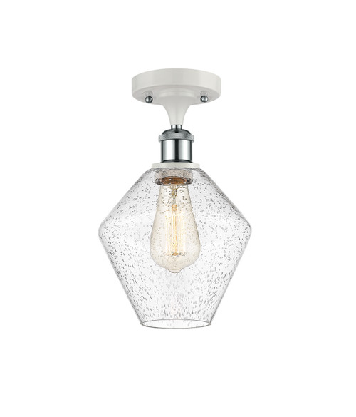 Innovations - 516-1C-WPC-G654-8 - One Light Semi-Flush Mount - Ballston - White Polished Chrome