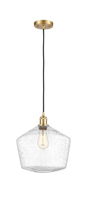 manufacturer_finish:Satin Gold|manufacturer_glass:Seedy Cindyrella 12|light_output:600.00lm|color_temperature:2700K|cri:82