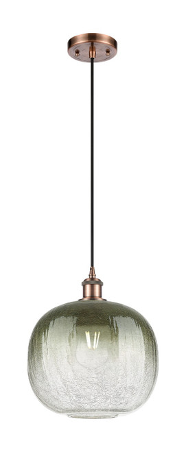 Innovations - 516-1P-AC-G481-10SL - One Light Mini Pendant - Ballston - Antique Copper